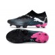 Puma Future 7 Ultimate FG-AG Black Pink White Low Soccer Cleats For Men