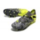 Puma Future 7 Ultimate FG-AG Black Yellow Green Low Soccer Cleats For Men