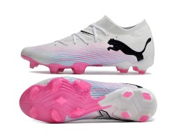 Puma Future 7 Ultimate FG-AG Pink White And Black Low Soccer Cleats For Men