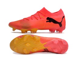 Puma Future 7 Ultimate FG-AG Red Black Low Soccer Cleats For Men