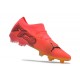 Puma Future 7 Ultimate FG-AG Red Black Low Soccer Cleats For Men