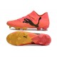 Puma Future 7 Ultimate FG-AG Red Yellow Low Soccer Cleats For Men