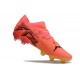 Puma Future 7 Ultimate FG-AG Red Yellow Low Soccer Cleats For Men