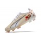 Puma Ultra Ultimate FG Beige White Black Low Soccer Cleats For Men