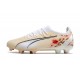 Puma Ultra Ultimate FG Beige White Black Low Soccer Cleats For Men