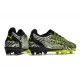 Puma Ultra Ultimate FG Black Green Grey Low Soccer Cleats For Men