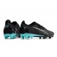 Puma Ultra Ultimate FG Black Ltblue Low Soccer Cleats For Men