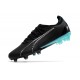 Puma Ultra Ultimate FG Black Ltblue Low Soccer Cleats For Men