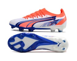 Puma Ultra Ultimate FG Orange Deep Blue Low Soccer Cleats For Men