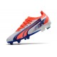 Puma Ultra Ultimate FG Orange Deep Blue Low Soccer Cleats For Men