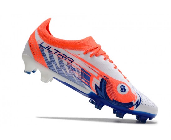 Puma Ultra Ultimate FG Orange Deep Blue Low Soccer Cleats For Men