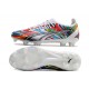 Puma Ultra Ultimate FG White Black Red Low Soccer Cleats For Men