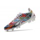 Puma Ultra Ultimate FG White Black Red Low Soccer Cleats For Men